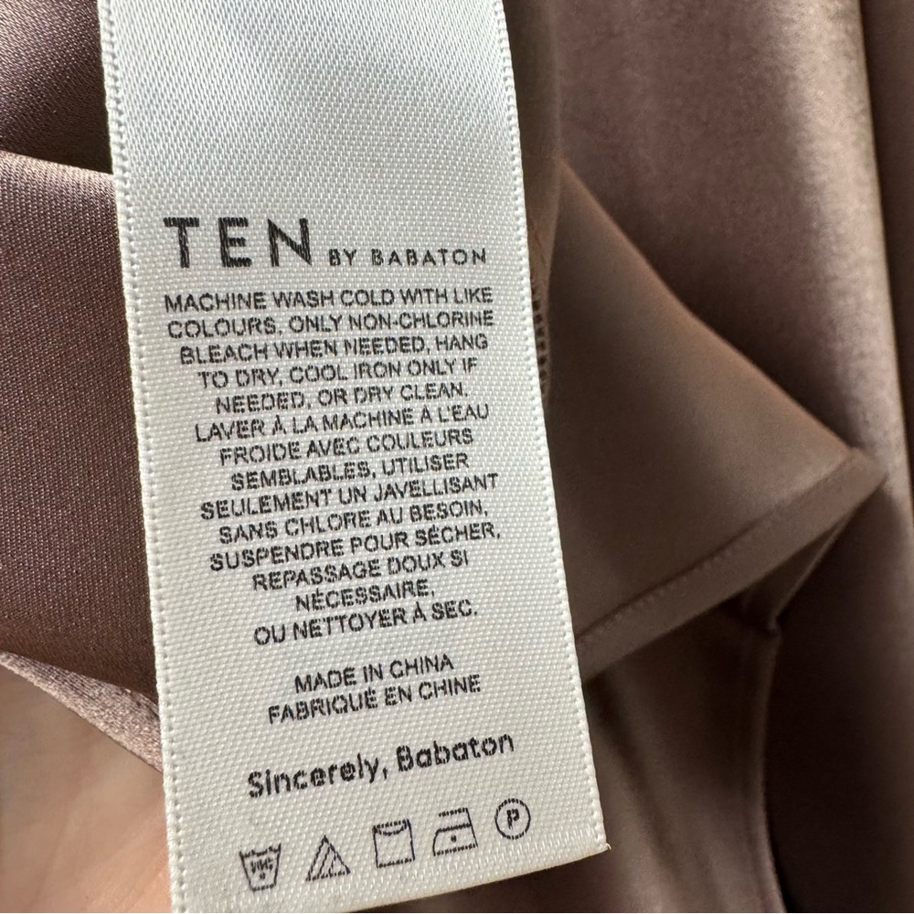 Babaton Strapless Brown Midi Dress - Picture 9 of 16
